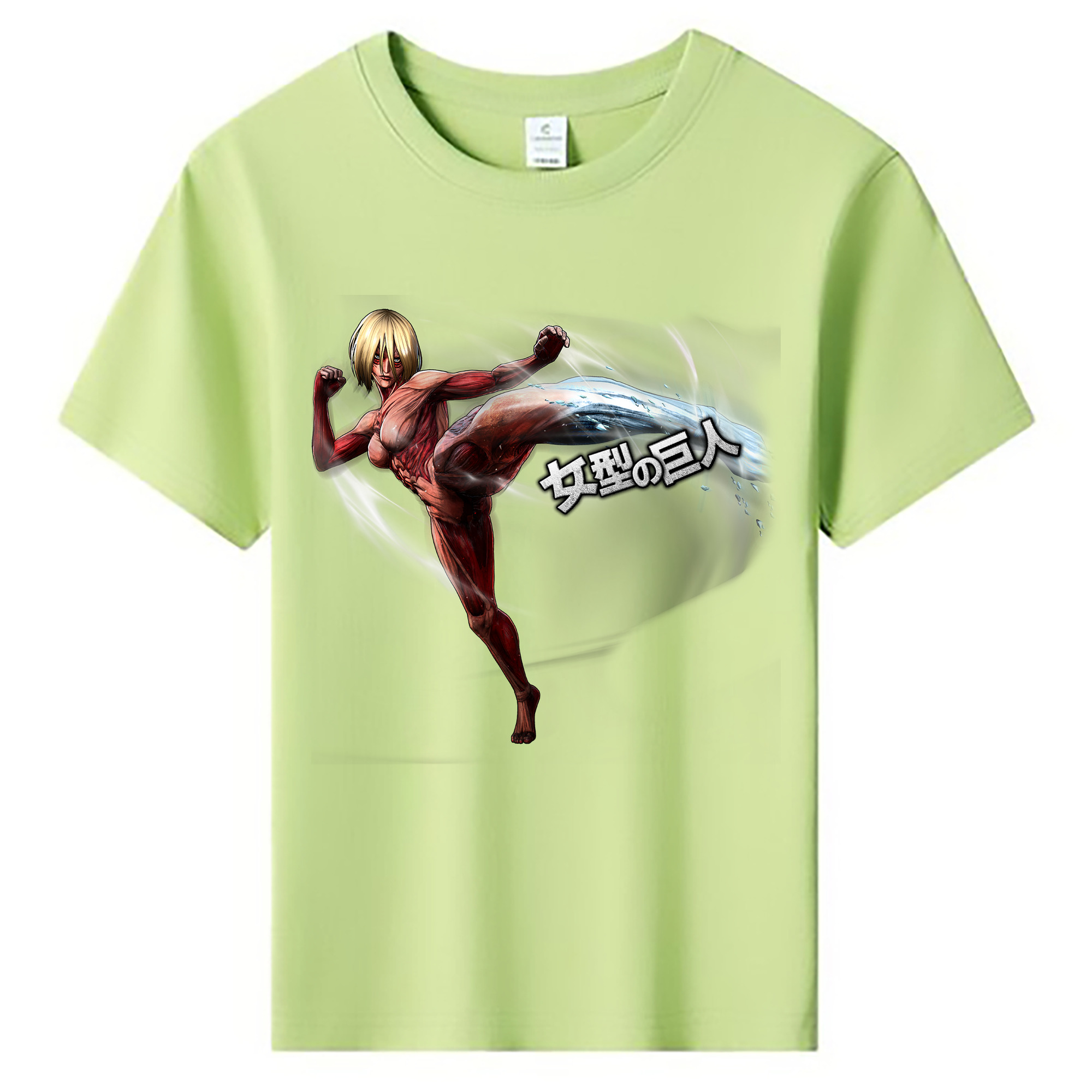 （画像用） 進撃の巨人 Attack on Titan 綿100％キッズTシャツ（フロントプリント）